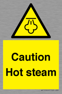 Caution Hot steam
